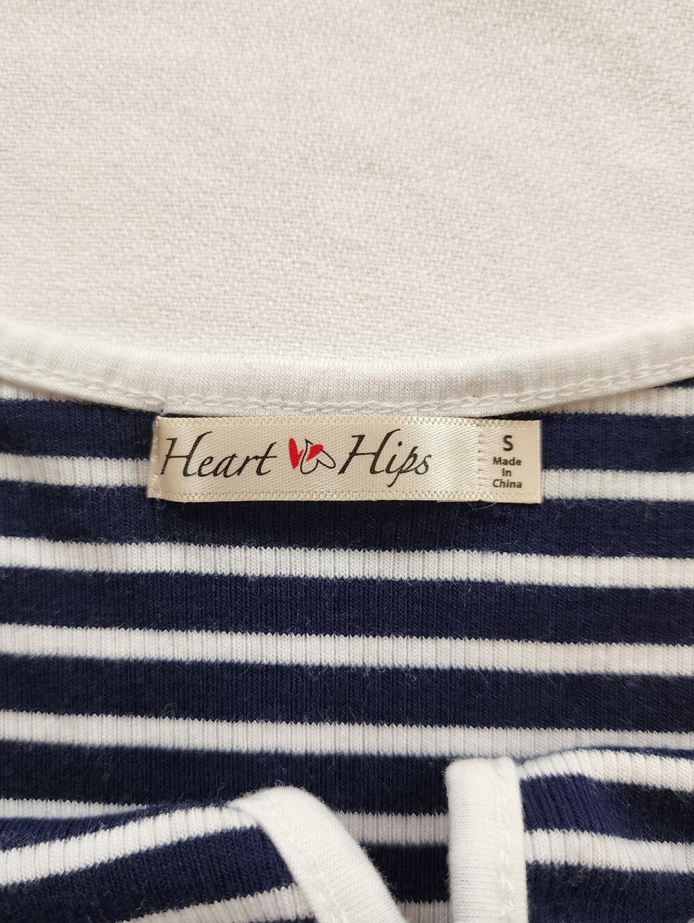 Heart & Hips Navy and White Striped Sleeveless Tank Dress Size S - Picture 3 of 6